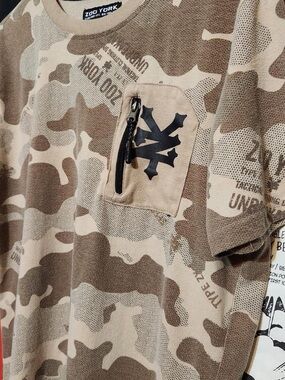Camo skate zoo York shirt